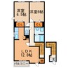 オレンジソーワ 2LDKの間取り