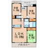 サンハイツ中央台　Ｊ棟 3LDKの間取り