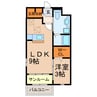 アリアスⅠ 1LDKの間取り