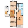 セレノ 2LDKの間取り