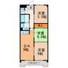 一幸ハイム 3DKの間取り