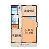 ハイツシラサワ 2LDKの間取り