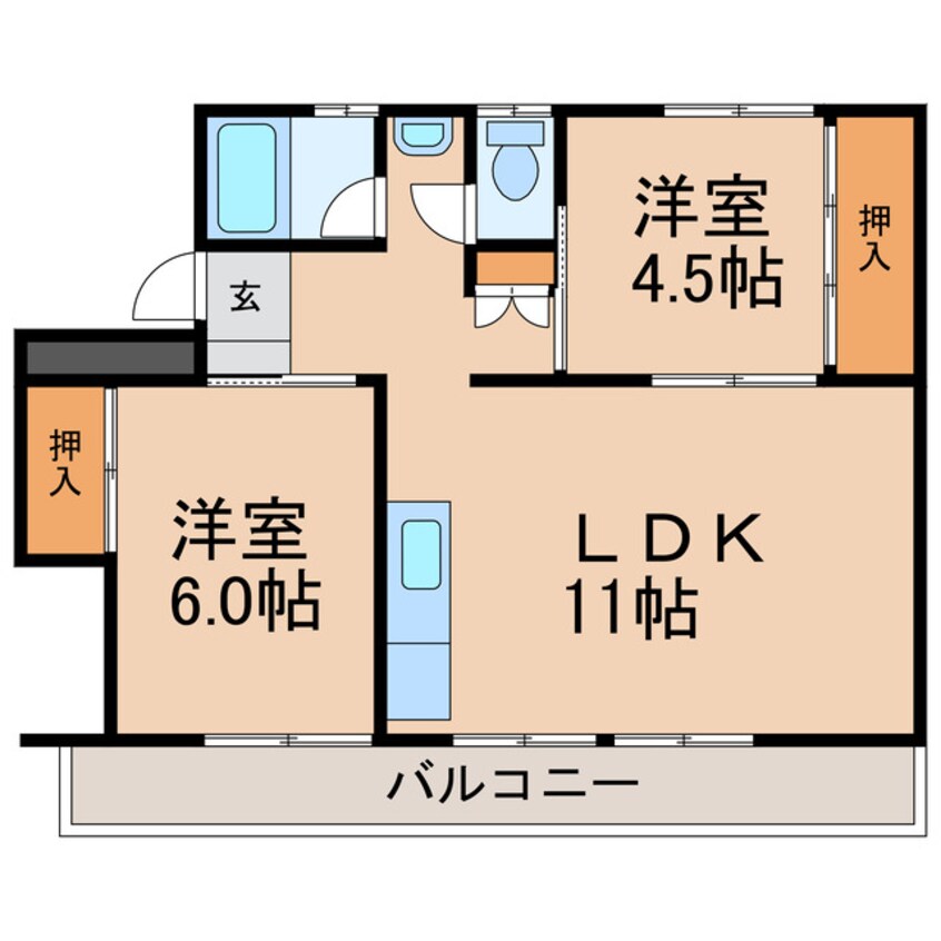 間取図 コーポ瀬尾