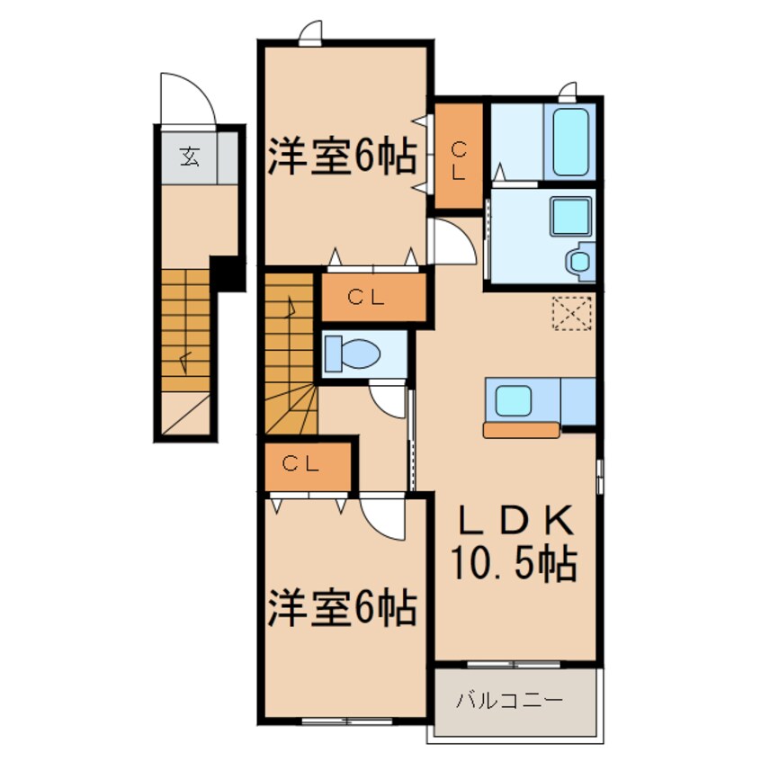 間取図 サウスコート楠