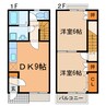 DUPLEX小林 2DKの間取り