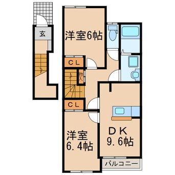 間取図 パークヒルズ城土