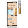 パルコプレッソ 1LDKの間取り