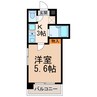 ハーモニアス高蔵寺 1Kの間取り