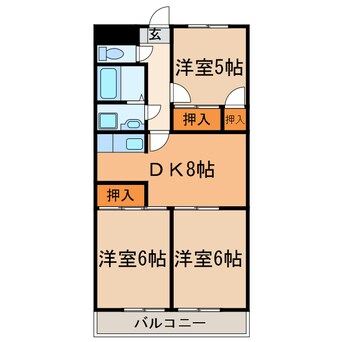 間取図 メゾンローゼ