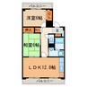 フレグランス春日井 2LDKの間取り