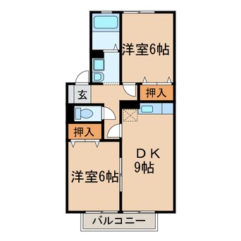 間取図 アビタシオン（東野町）