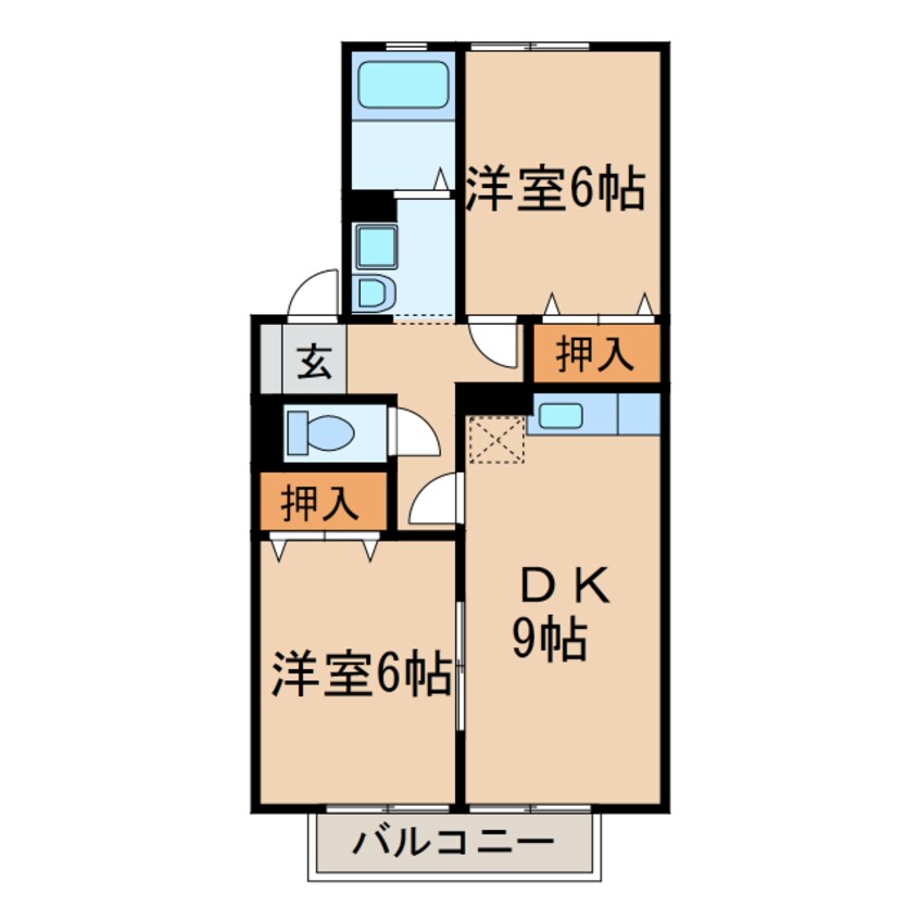 間取図 アビタシオン（東野町）