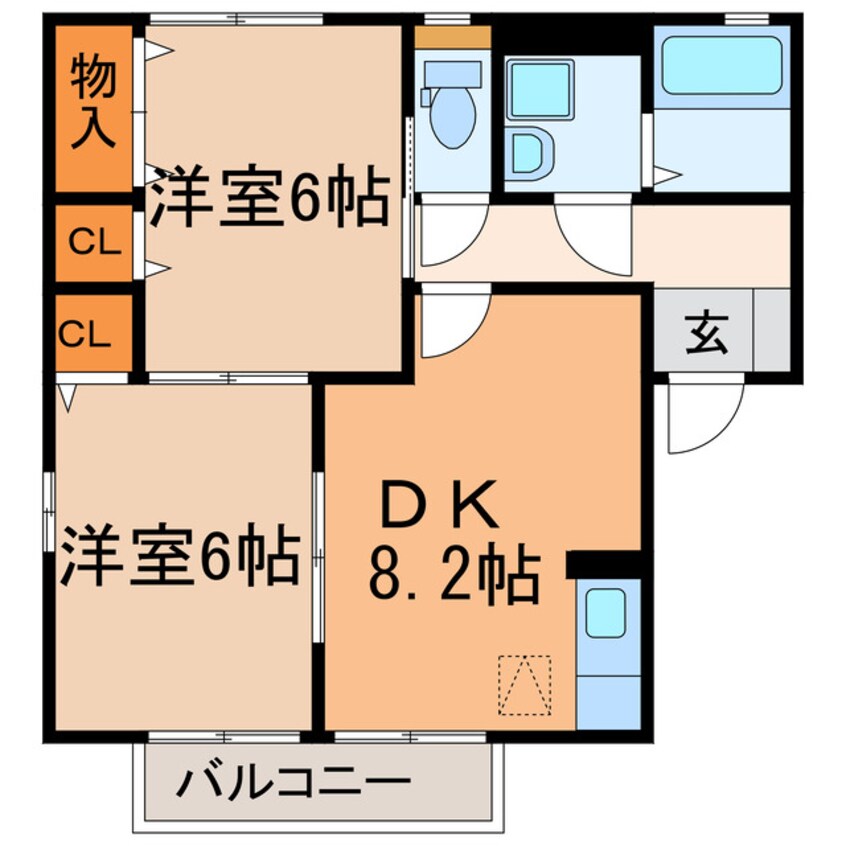 間取図 MAISONNETTEルピナス