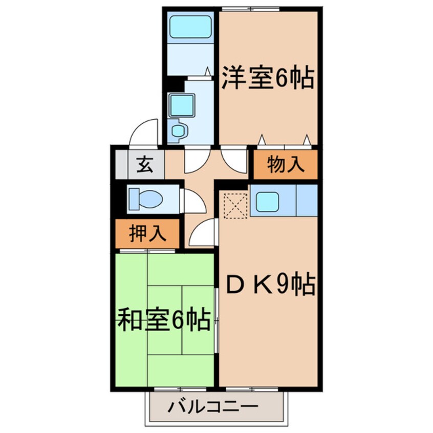 間取図 ウィング青山Ⅱ