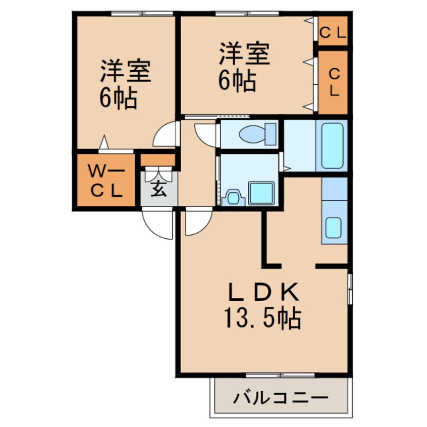 間取図 アヴニール（上条町）