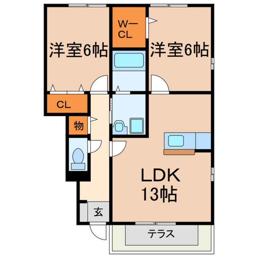 間取図 サンセール美濃