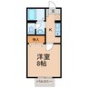 ラブドミール 1Kの間取り