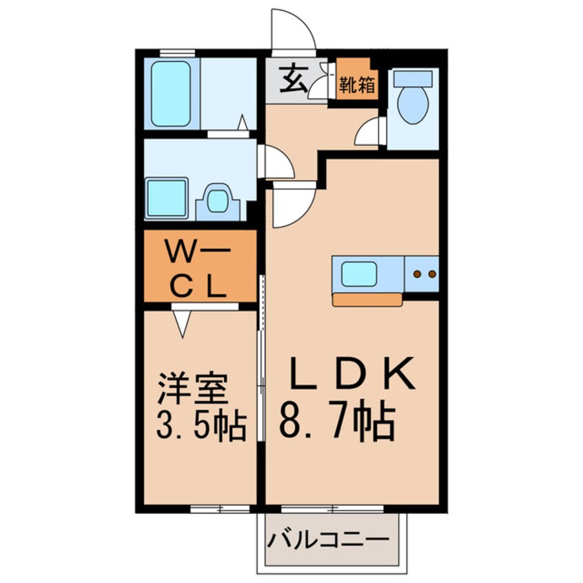 間取図 ハイツ新開