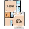 エスポワール（豊山町中道） 1LDKの間取り
