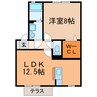 エスポワール（豊山町中道） 1LDKの間取り