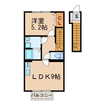 間取図 エスペランサ（篠木町）