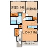 ドクターバード　Ｗ 2LDKの間取り