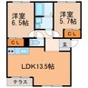 ビエント 2LDKの間取り