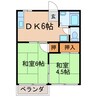 メゾン松本Ⅰ 2DKの間取り
