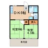 メゾン松本Ⅰ 2DKの間取り