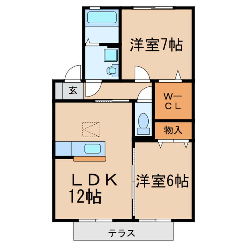 間取図 シャルマン（勝川町２）