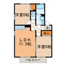 ウィルモア２１ 2LDKの間取り