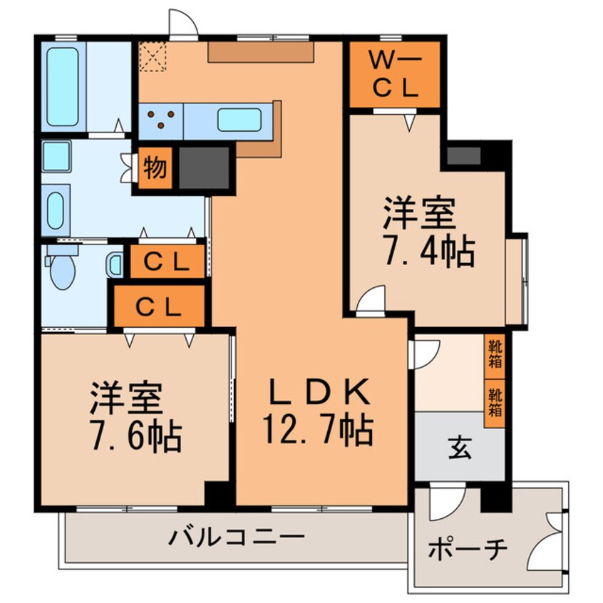 間取図 グランディール神領