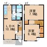 プリムローズⅡ 2LDKの間取り