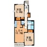 BEL CASA 2LDKの間取り