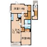 BEL CASA 2LDKの間取り