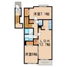 BEL CASA 2LDKの間取り
