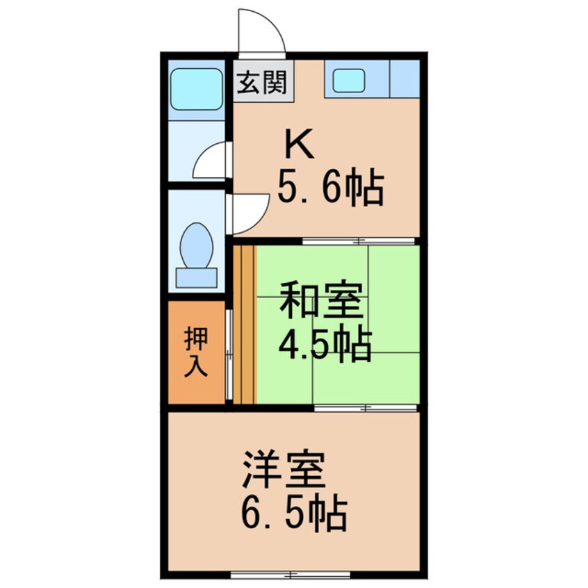 間取図 コーポ豊和