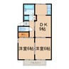 ファミール堀部 2DKの間取り