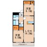 エレガンシア（鳥居松町） 2LDKの間取り
