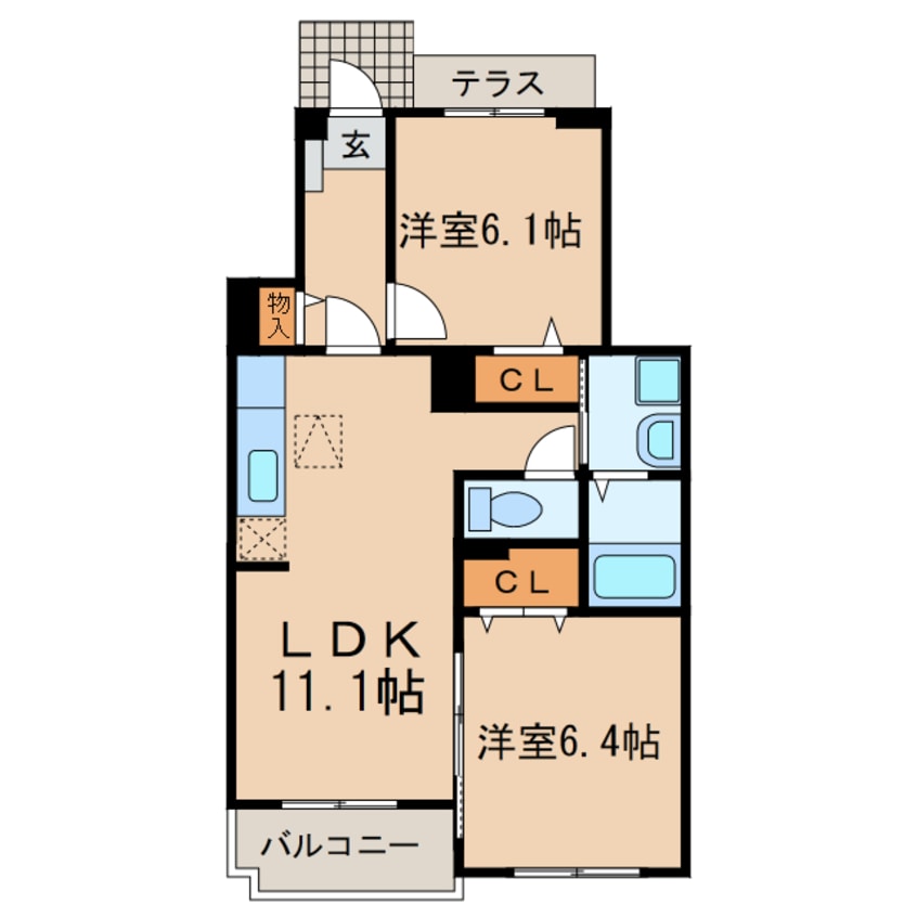 間取図 サン　ラフィーネ