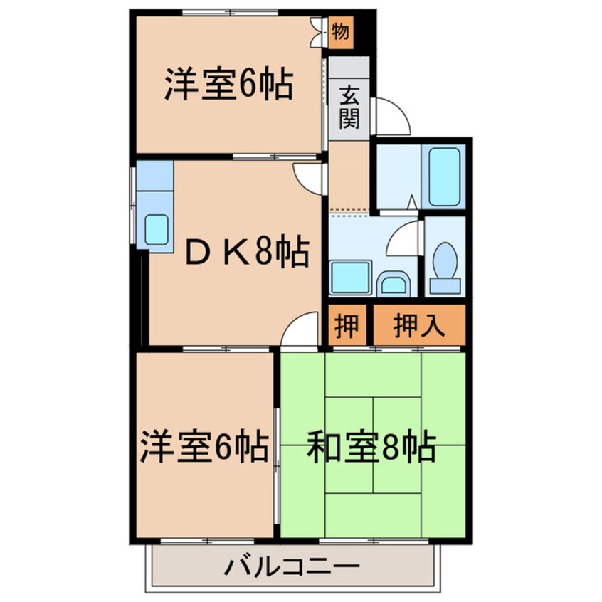 間取図 シティパレスまつうら