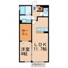 アムール（豊山町） 1LDKの間取り