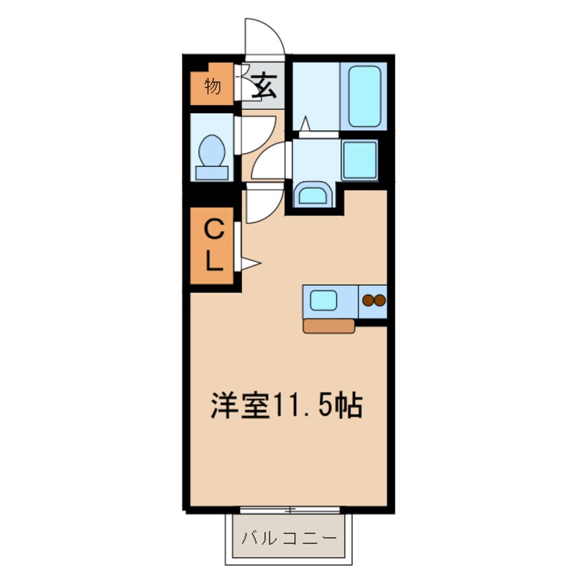 間取図 エクセレント若宮