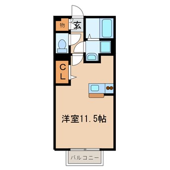 間取図 エクセレント若宮