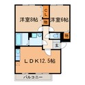 アミスター　Ｂの間取図