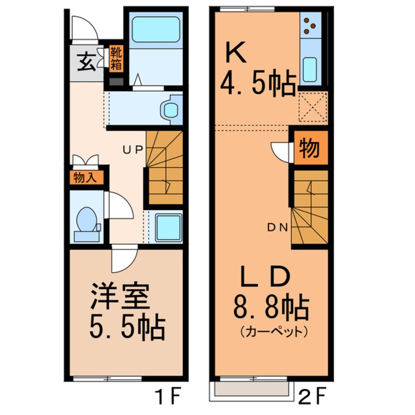 間取図 レオネクストシャインしだみ