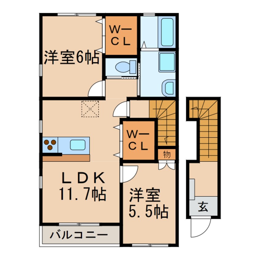 間取図 ルーエモント