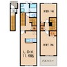Belle fleur 2LDKの間取り