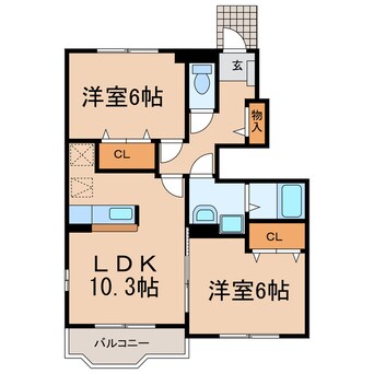 間取図 サニーいずみ