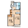 ポリッシュ 1LDKの間取り